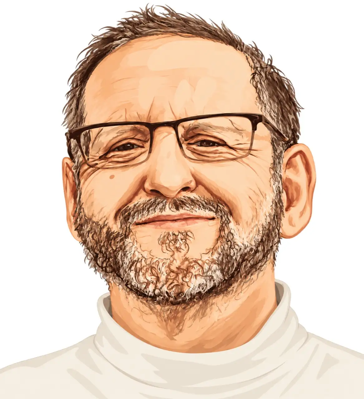 Illustrated portrait of Anthony Endean